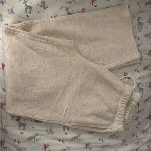 Skims oatmeal heather s cotton fleece sweatpants